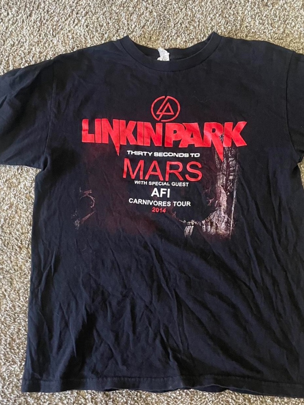 Linkin Park Carnivores Tour 2014 black t-shirt